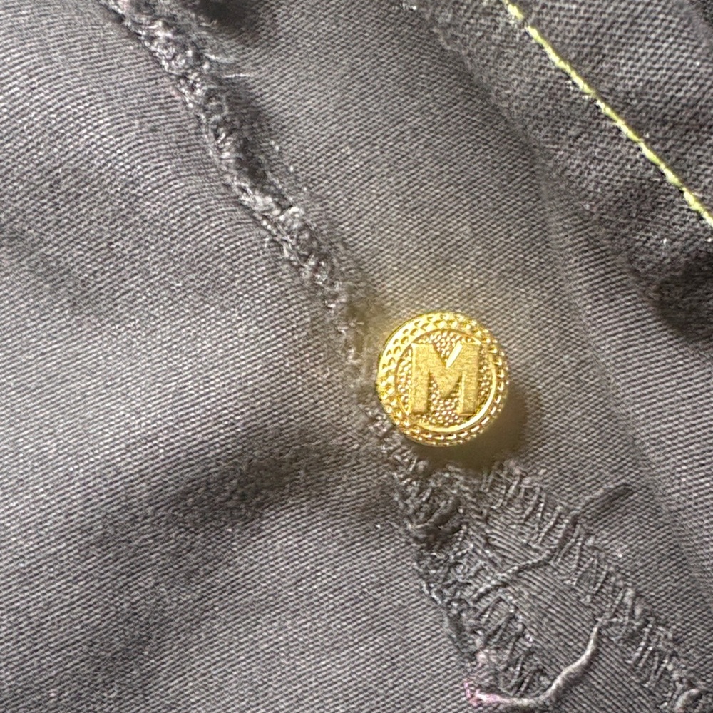 Bob Mackie Wearable Art Black Embroidered Fairy Parade of the Flowers Jacket S - Picture 14 of 16
